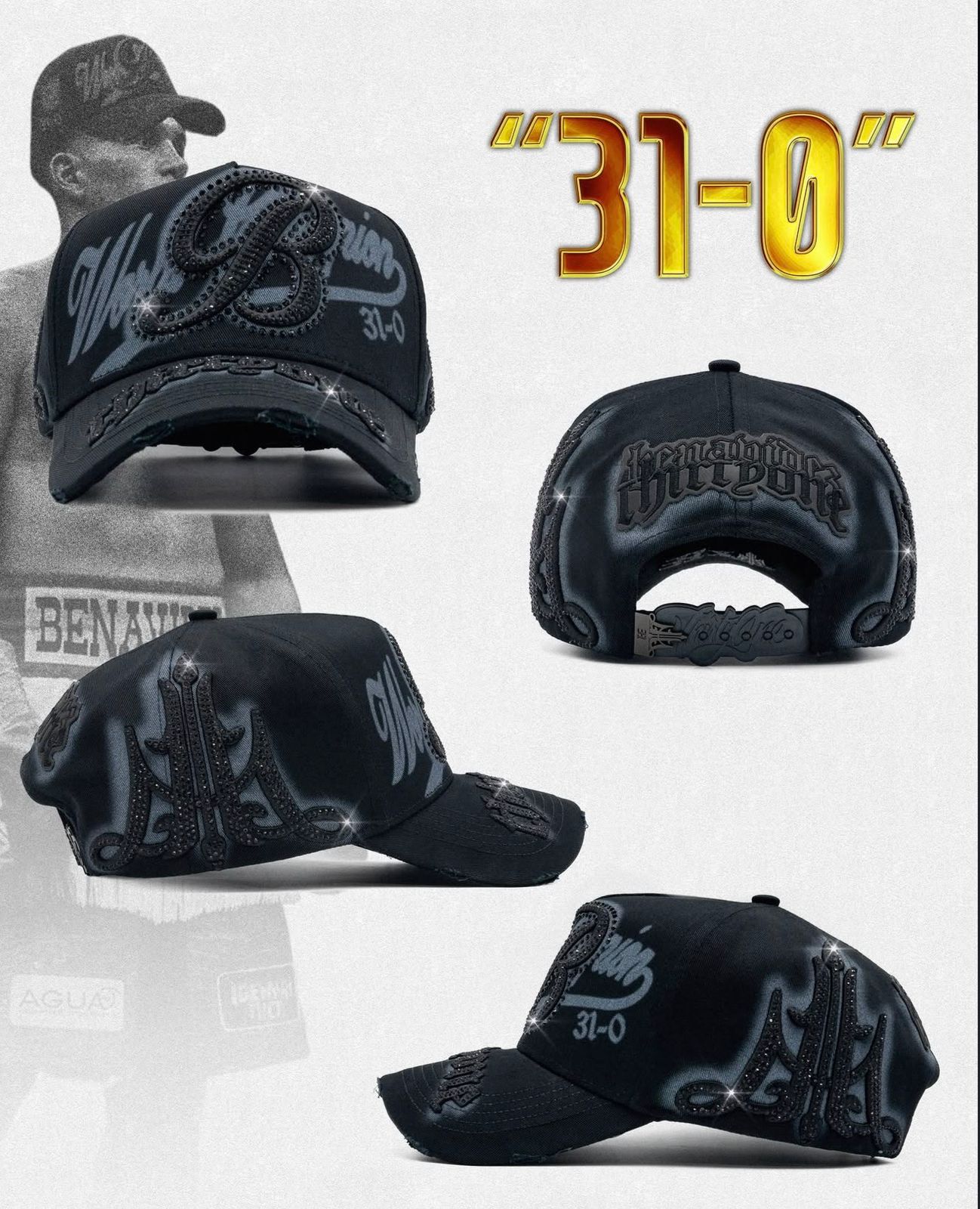 31 hats x Benavidez "31-0"